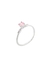 Anel Solitário 4mm Rosa 925
