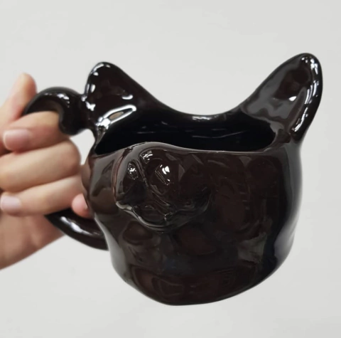 Caneca 3D Focinho de Gato