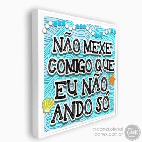 Quadro Azulejo Não Mexe Comigo | Iemanjá