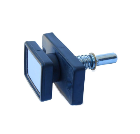 Traba Ventana plastico Con Frente De Acero Inoxidable