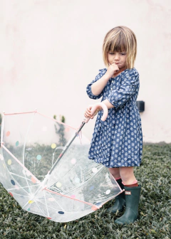 Paragüas dots transparente - Hula Hula