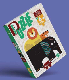 Puzzle con forma elefantes