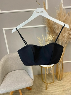 Cropped MyFT preto P - comprar online