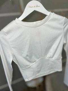Blusa MyFT canelada off P na internet