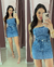 Saia jeans Brilho - comprar online