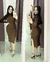 Vestido Aurora gola alta ribana canelado - comprar online