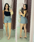Shorts Cecilia alfaiataria com cinto (forma pequena) na internet