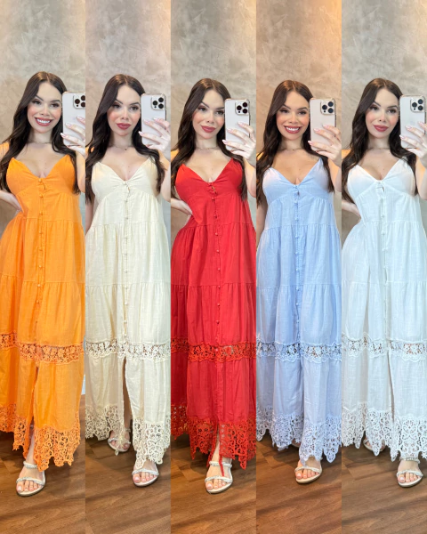 Vestido viscolinho Aurora - comprar online