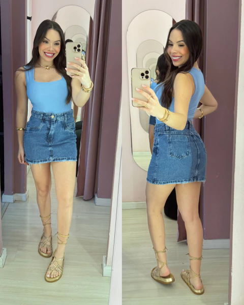 Saia jeans REF 5762 - comprar online