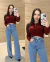Cropped tricô botões Emili - loja online