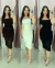 Vestido Aline fluit de poliamida tecido duplo - Closet Da Sté