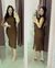 Vestido canelado Muscle - loja online