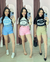 Shorts Cecilia alfaiataria com cinto (forma pequena) - loja online