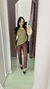 Calça legging couro Roberta