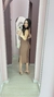 Vestido Hannah no ribana canelado - Closet Da Sté