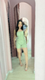 Conjunto Jade alfaiataria tomara que caia e shorts