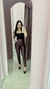 Calça courino resinada Pietra com cinto - comprar online