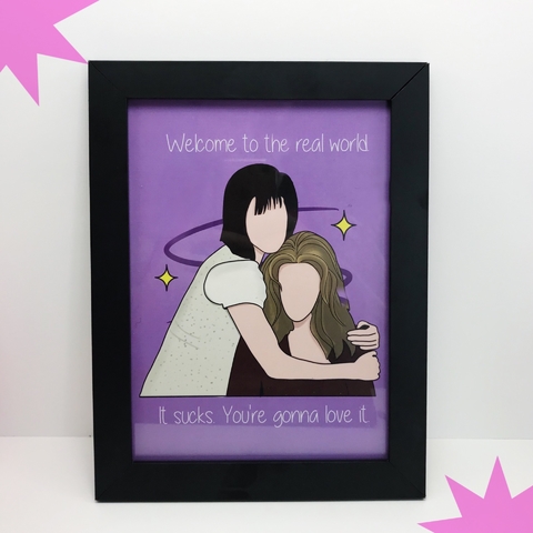 Quadro Friends - Monica e Rachel