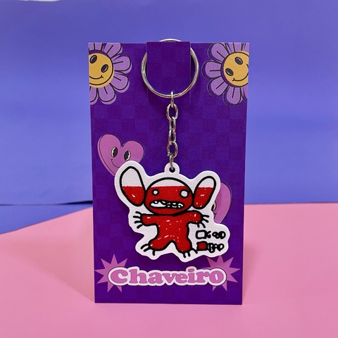 Chaveiro Stitch - Level de Maldade