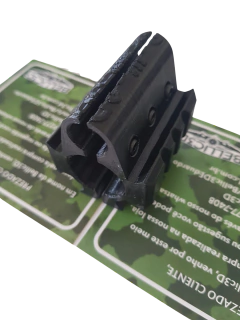 Abracadeira PR 900 bipartida 3 parafuso c/trilho - Bellic 3D