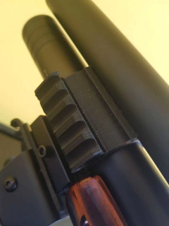 Abraçadeira P15 Cilindro com Trilho Picatinny Artemis - Bellic 3D