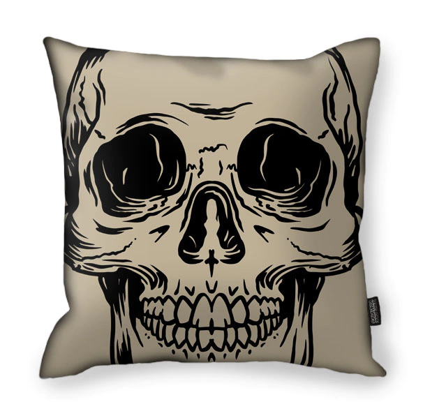 Funda Almohadón SKULL Beige