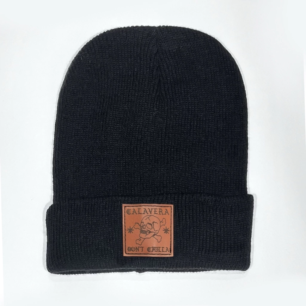Gorro Lana Calavera Negro