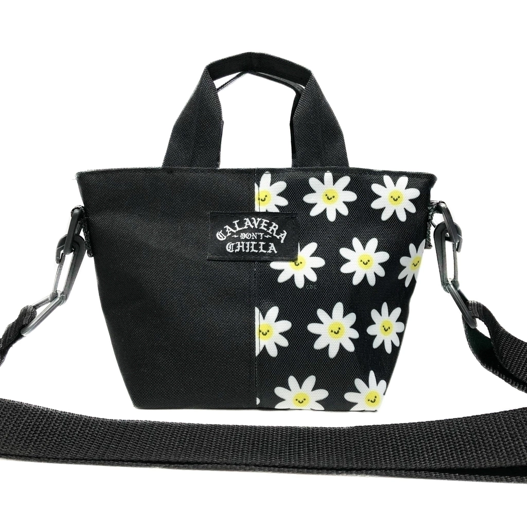 Mini Bag REGINA Margaritas Negro y Amarillo