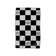 PREVENTA Toalla de Mano CHECKERED Blanco y Negro