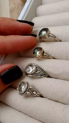 Anillo Fanci - Cuarzo Cristal y Plata 925 en internet