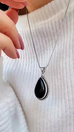 Collar Berna - Obsidiana XL - comprar online