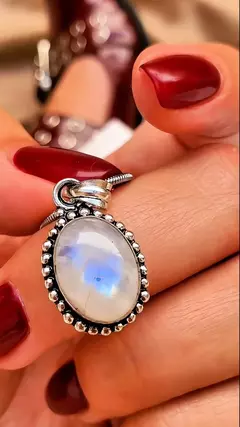 Collar Zoe - Piedra de la Luna Auténtica - INDIANNA ACCESORIOS