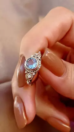 Anillo Bloom - Topacio + Plata925 - comprar online