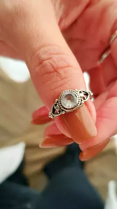 Anillo Roma - Cuarzo Cristal y Plata 925