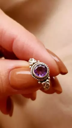 Anillo París - Amatista + Plata 925