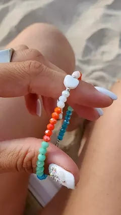 Pulsera Pipa multicolor - Plata 925