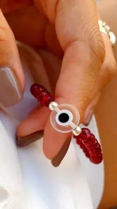 Pulsera Good Vibes - Bordo Plata 925 - comprar online