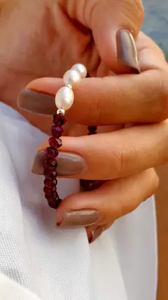 Pulsera Tropical - Perla Cultivada y Plata 925 - INDIANNA ACCESORIOS