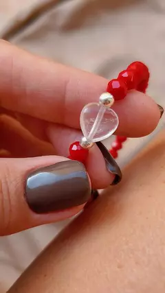 Pulsera Rose Roja - Cuarzo Rosa en internet