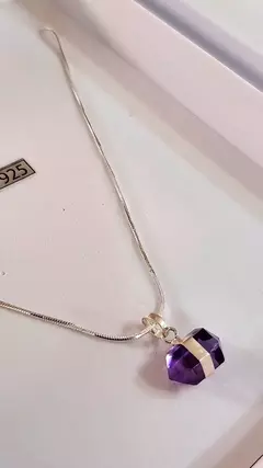 PREVENTA (Se entrega a partir del 28/04) Collar Cali - Amatista Mini & Plata 925 - tienda online