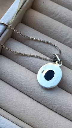 Collar Flower - Obsidiana y Plata 925 en internet