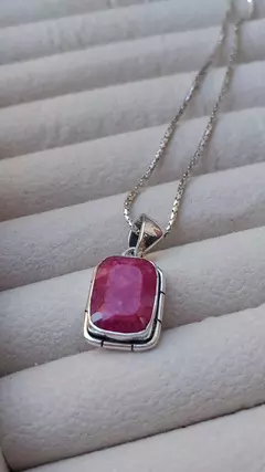 Collar Maya - Raiz de Rubí y Plata 925 - tienda online