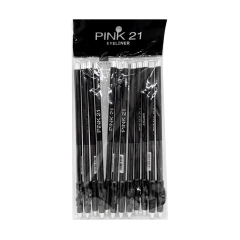 Pack X12 Lapiz Delineador De Ojos Negro Pink 21 Original