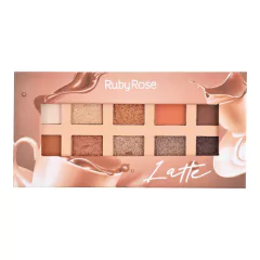 Paleta De Sombras 10 Tonos Latte Ruby Rose Original