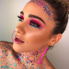 Combo Glitter Brillo Strass Gemas Autoadhesivas + Pegamento - comprar online