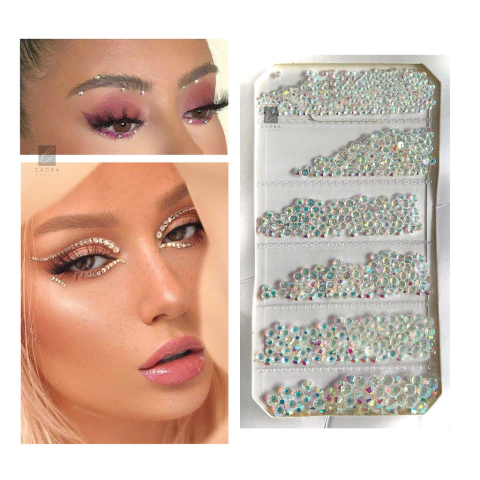 Strass piedritas cristal para rostro, cuerpo o uñas