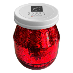 Frasco Grande Party Glitter En Gel -Rojo escamas-