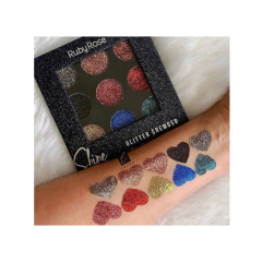 Paleta Shine Glitter Cremoso Ruby Rose LIQUIDACION - tienda online