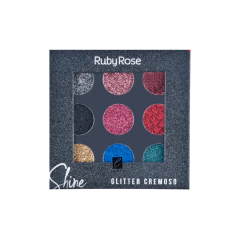 Paleta Shine Glitter Cremoso Ruby Rose LIQUIDACION en internet