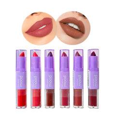 Labial DUO 2 en 1 LIQUIDO Y EN BARRA MOOD RUBY ROSE - comprar online